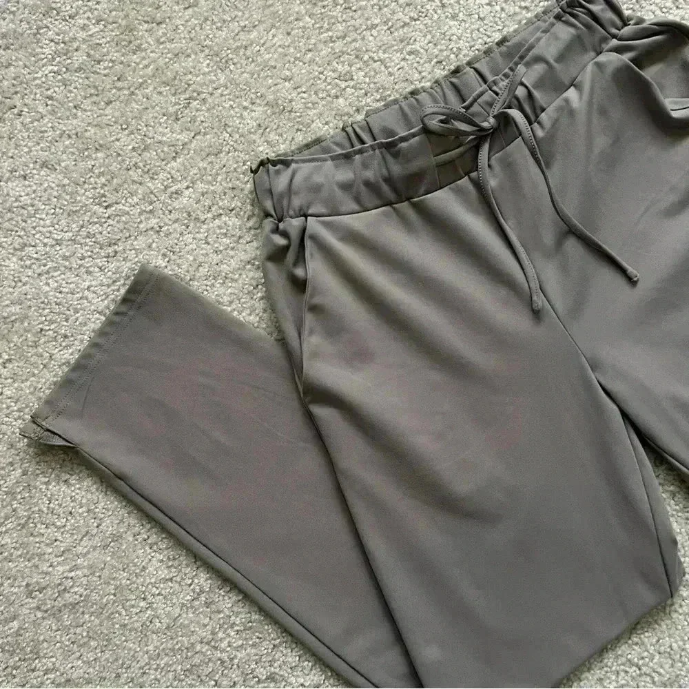 Joie Casual Pants High Rise Straight Boho Gray Women Sz Medium Drawstring $180